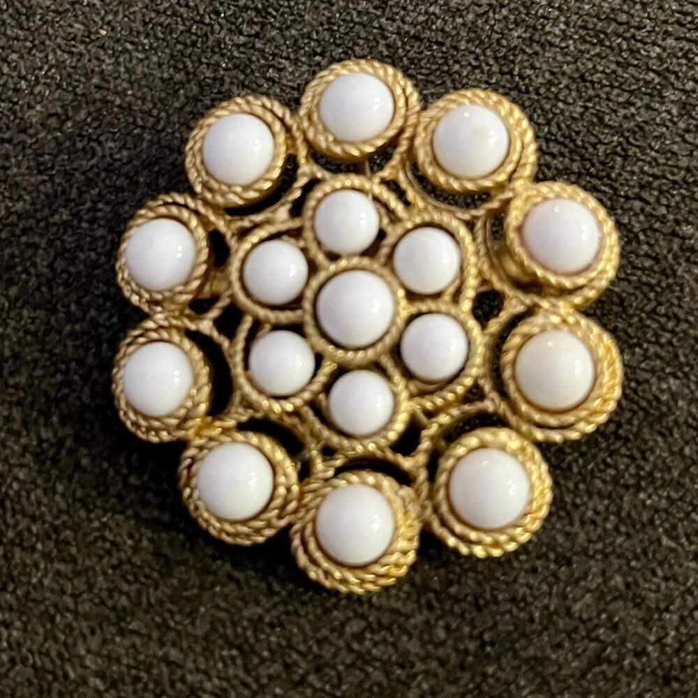 Retired Stella & Dot Paradise Beaded Pendant Brooch